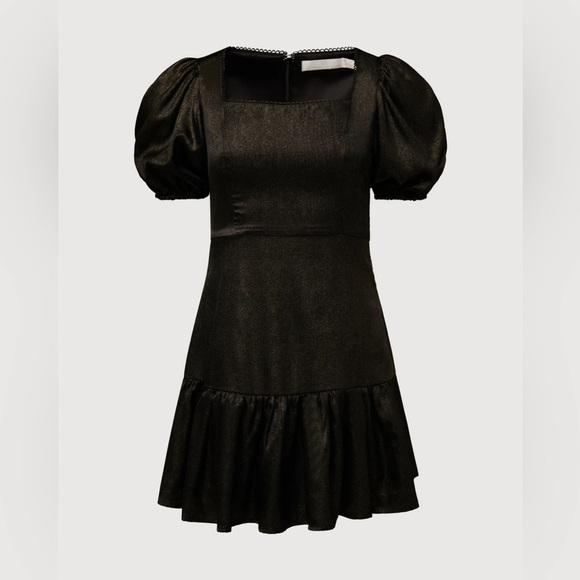 Rachel Parcell Puff Sleeve Ruffle Mini Dress - Picture 2 of 6